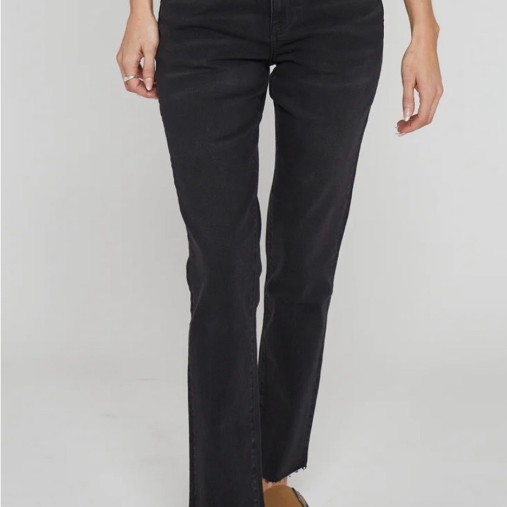 Classic Black Straight Leg Jeans